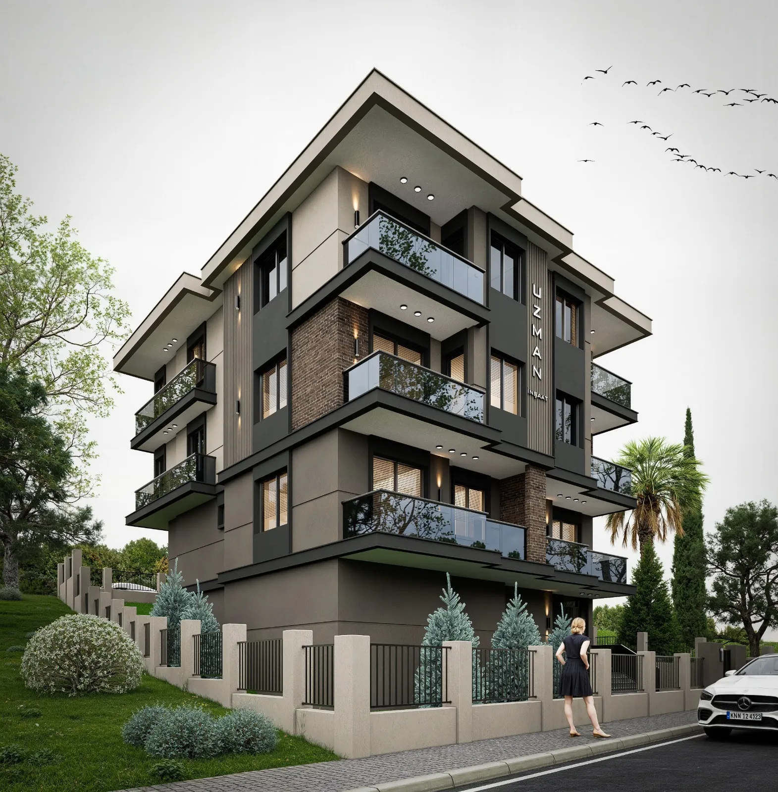 Kuzey Living Gömeç İnşaat Peyzaj Detayı